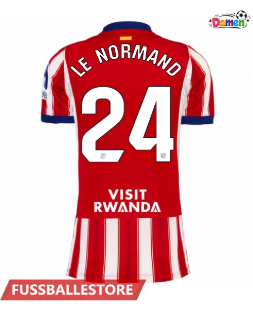 Günstige Atletico Madrid Robin Le Normand #24 Heimtrikot Damen 2026-27 Kurzarm